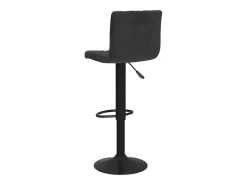 Juego de 2 taburetes de bar de terciopelo negro