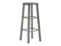 Juego de 2 taburetes de bar, MDF antracita
