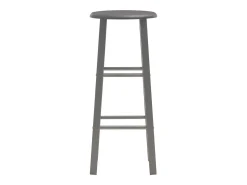 Juego de 2 taburetes de bar, MDF antracita