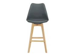Juego de 6 taburetes de bar de plástico sintético acabado haya 105 x 48 x 58 cm gris 03_0008726