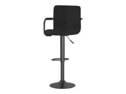 Juego de 2 taburetes de bar de terciopelo negro