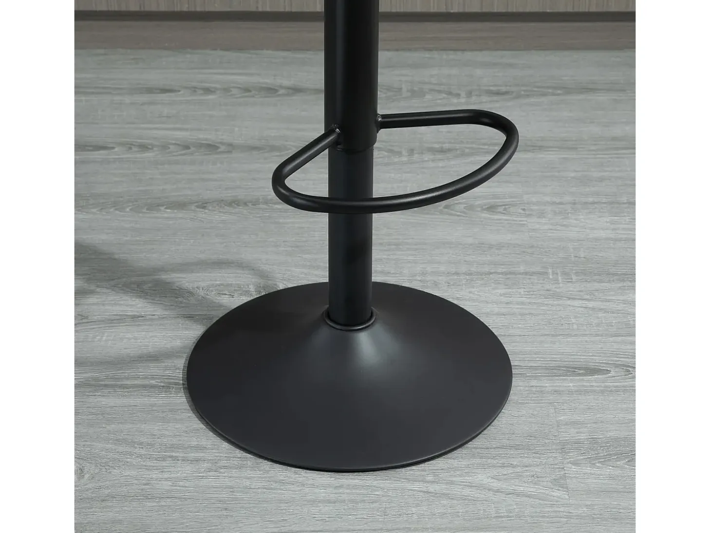 Juego de 2 taburetes de bar, taburete de cocina de altura regulable con reposapiés, silla giratoria, poliéster marrón