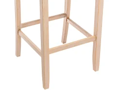 Juego de 2 taburetes de bar - Tela - Beige - ROVIGO