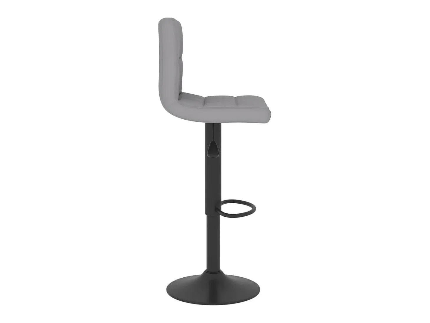 Juego de 2 taburetes de bar de tela gris claro