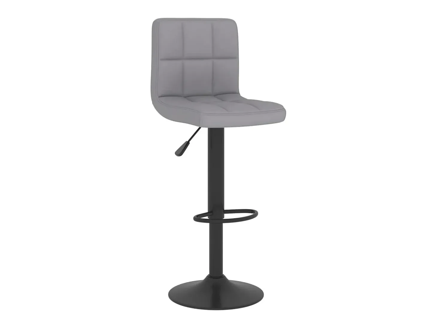 Juego de 2 taburetes de bar de tela gris claro