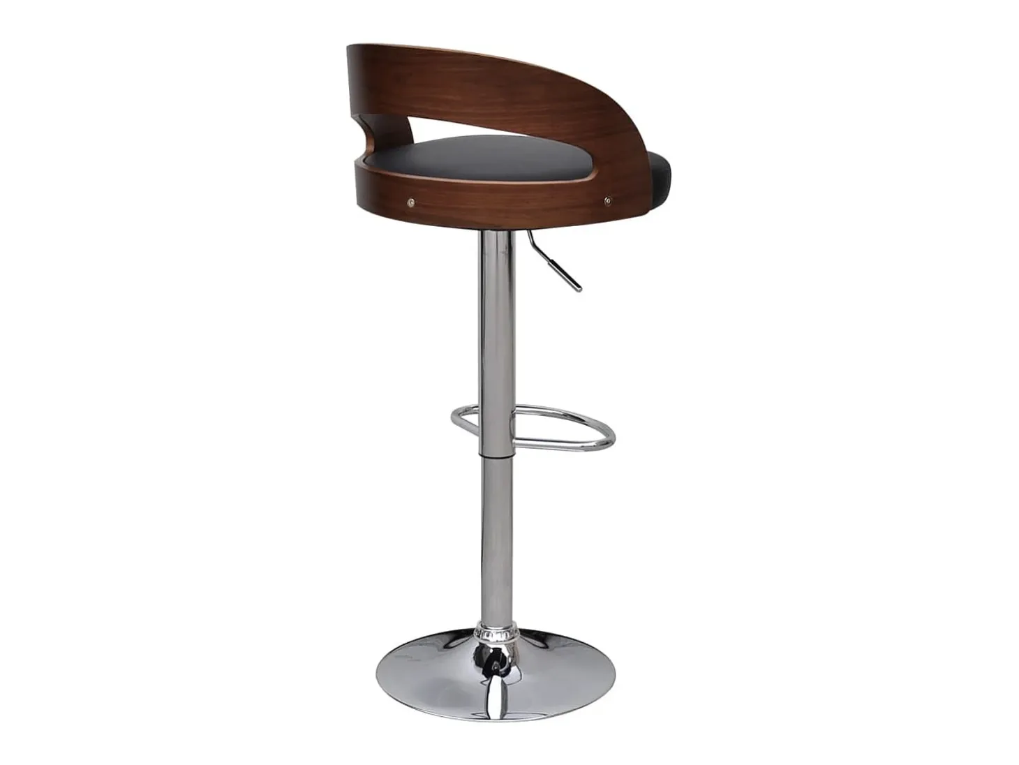 Juego de 2 taburetes de bar de madera curvados