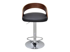 Juego de 2 taburetes de bar de madera curvados