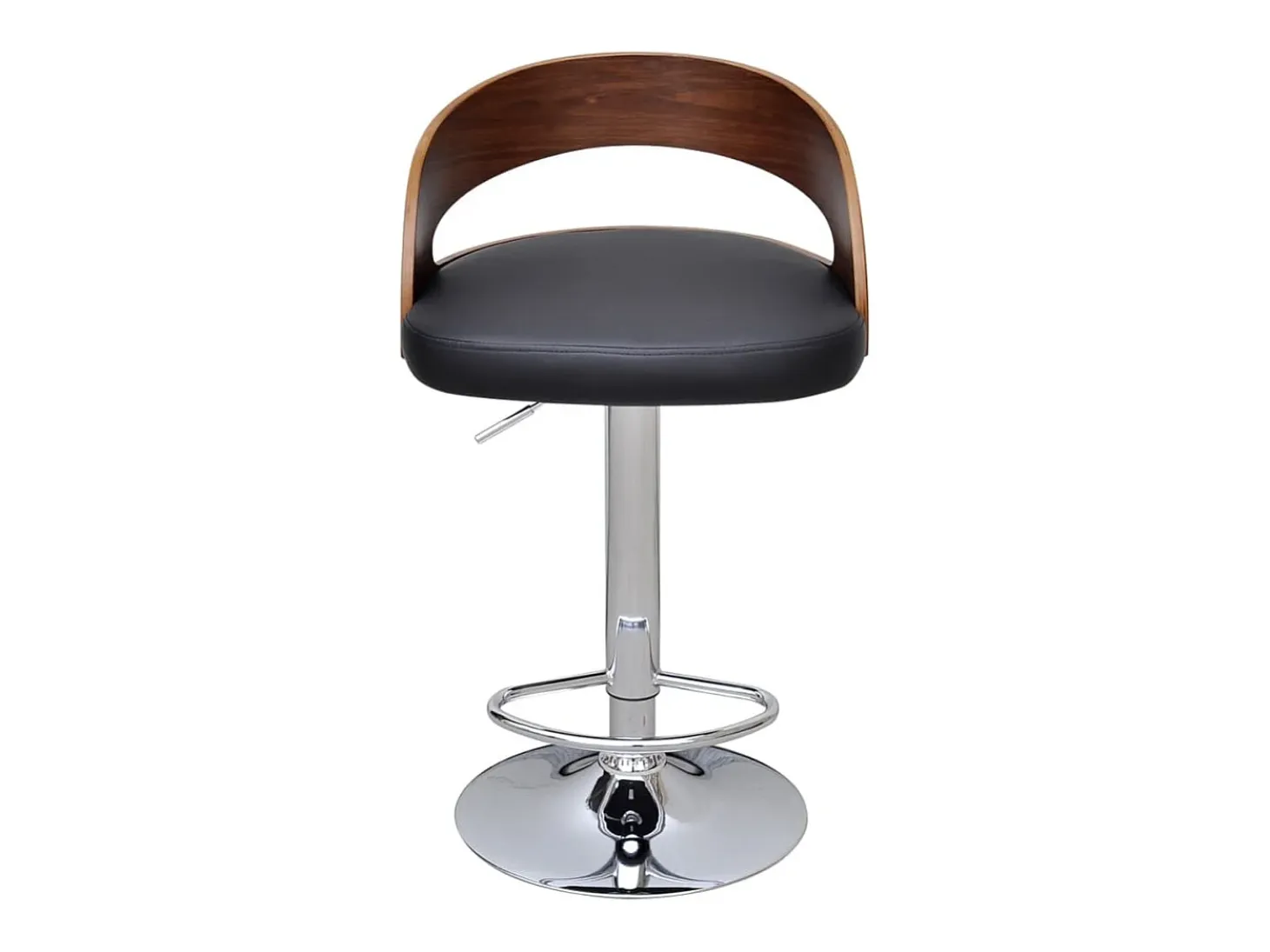 Juego de 2 taburetes de bar de madera curvados