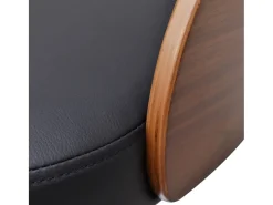 Juego de 2 taburetes de bar de madera curvados