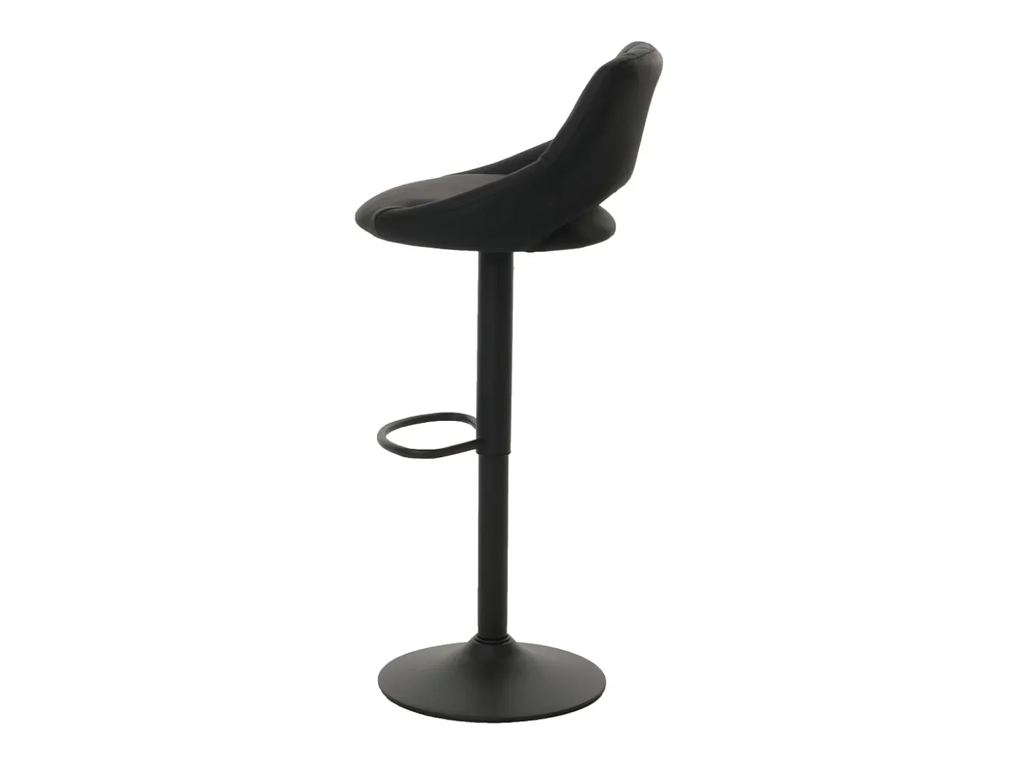 Juego de 2 taburetes de bar MCW-N64, negro