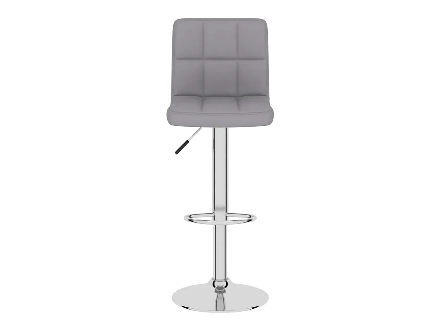 Juego de 2 taburetes de bar de tela gris claro