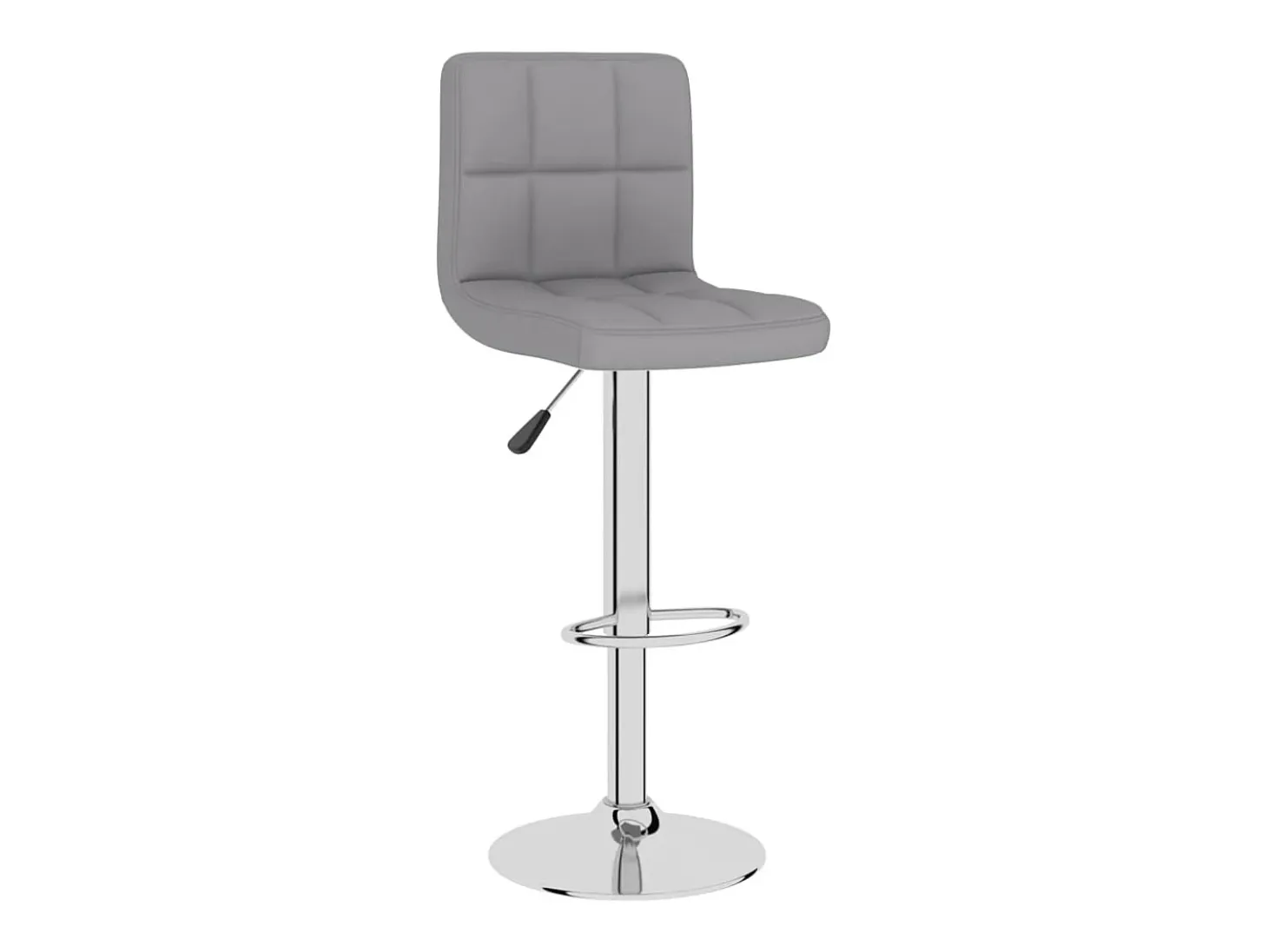 Juego de 2 taburetes de bar de tela gris claro