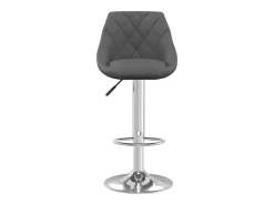 Juego de 2 taburetes de bar de terciopelo gris oscuro