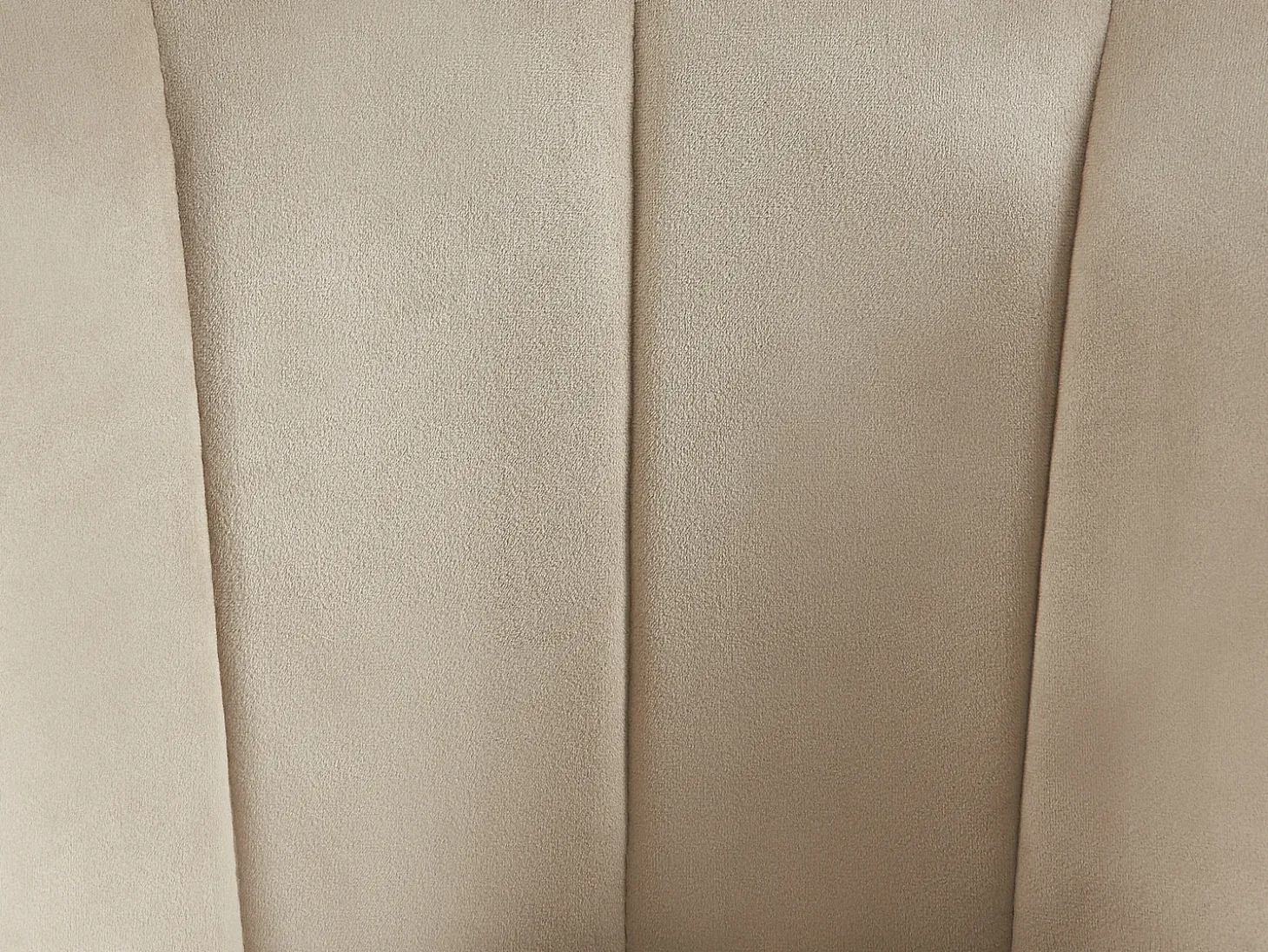 Juego de 2 taburetes de bar de terciopelo y metal - Beige - ELIRAM