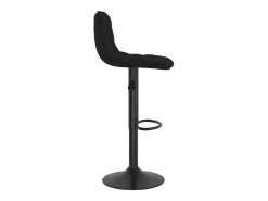 Juego de 2 taburetes de bar de terciopelo negro