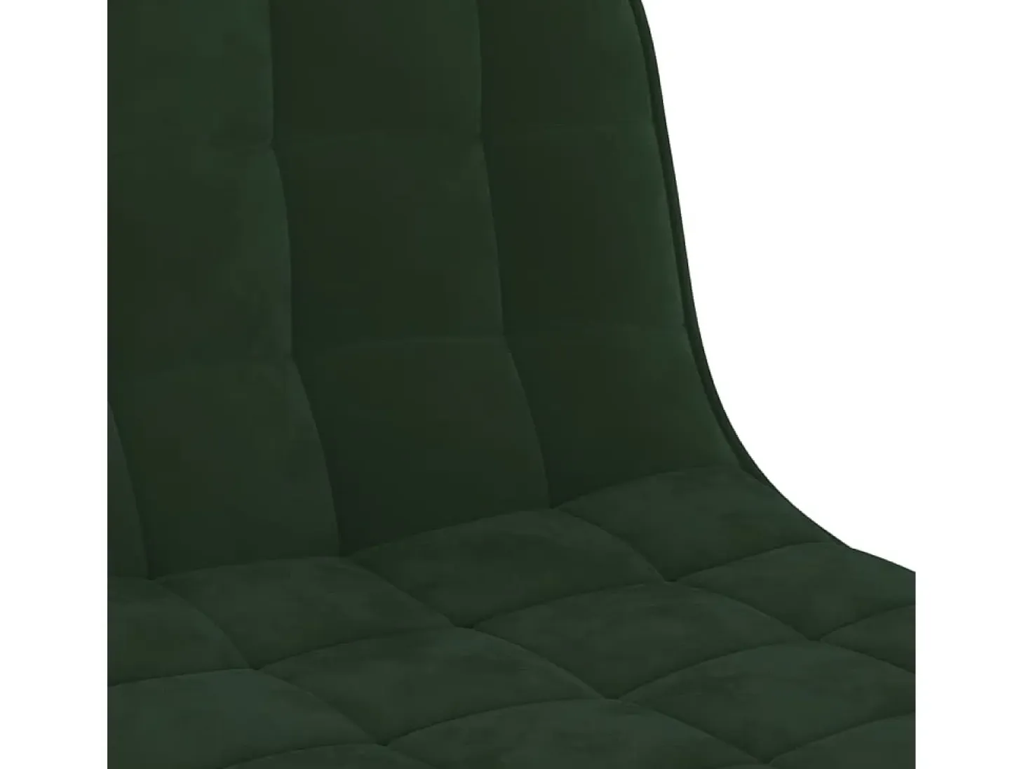 Juego de 2 taburetes de bar de terciopelo verde oscuro