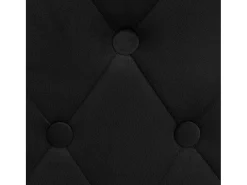 Juego de 2 taburetes de bar de terciopelo negro