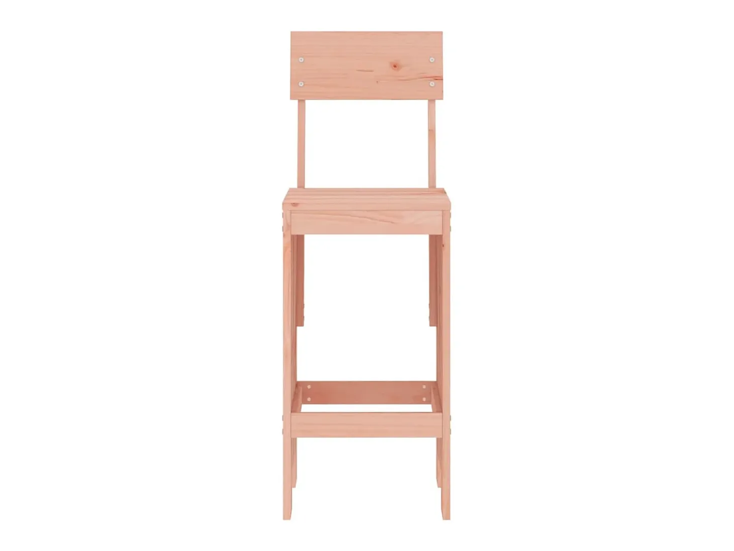 Juego de 2 Taburetes de cocina madera abeto Douglas 40x48,5x115,5 cm ES80022