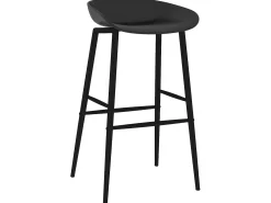 Juego de 4 Taburetes de cocina negro ES19603