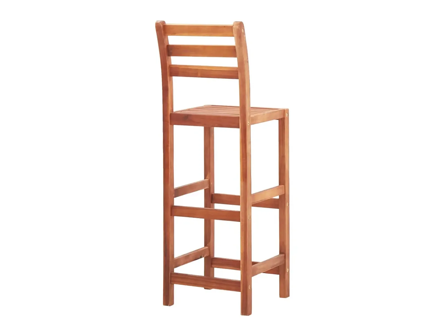 Juego de 4 Taburetes de cocina madera maciza de acacia ES64763