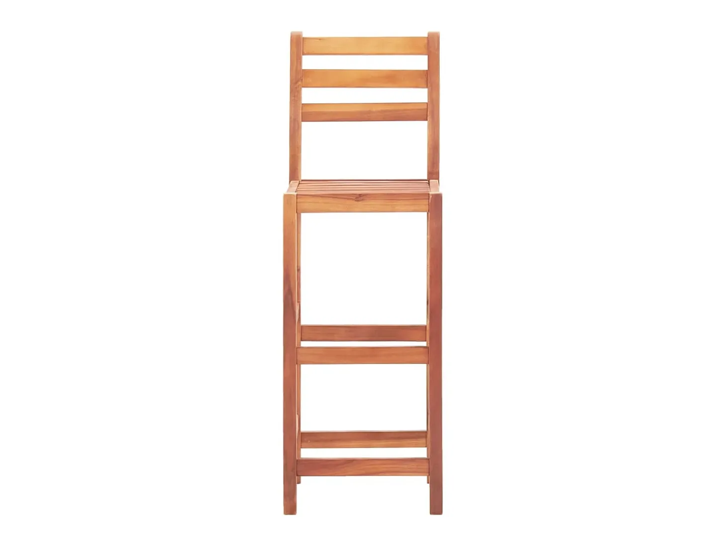 Juego de 4 Taburetes de cocina madera maciza de acacia ES64763