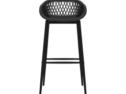Juego de 4 Taburetes de cocina negro ES20341
