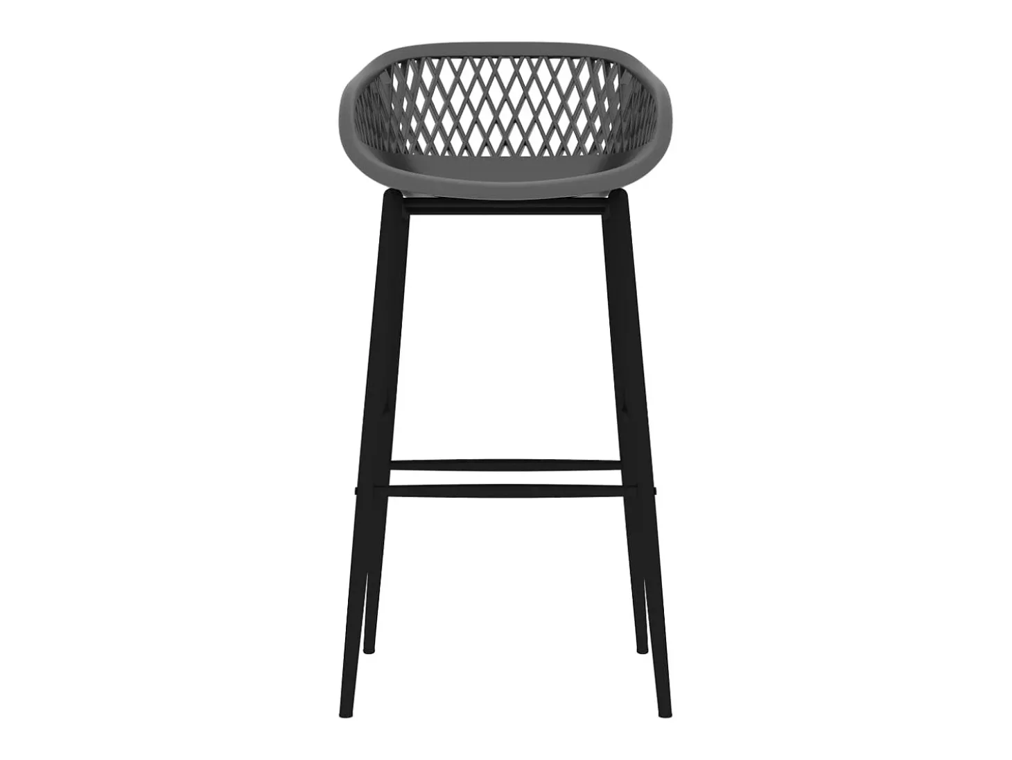 Juego de 4 Taburetes de cocina gris ES41635
