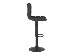Juego de 2 Taburetes de cocina tela negro ES27486