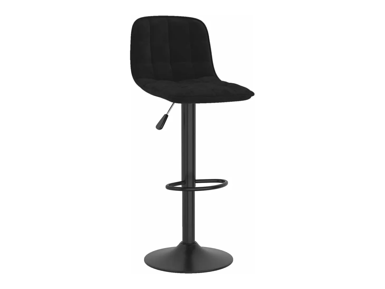 Juego de 2 Taburetes de cocina terciopelo negro ES49101