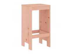 Juego de 2 Taburetes de cocina madera de abeto Douglas 40x36x75 cm ES72676