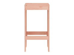 Juego de 2 Taburetes de cocina madera de abeto Douglas 40x36x75 cm ES72676