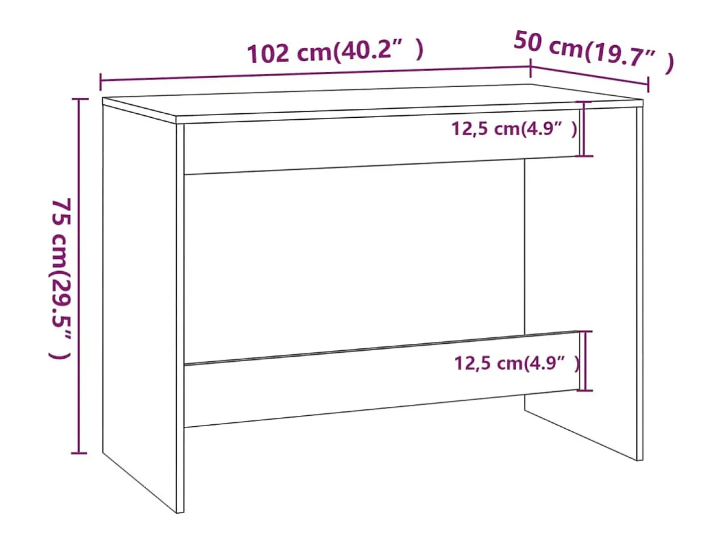 Juego de comedor 3 piezas madera contrachapada blanco brillante