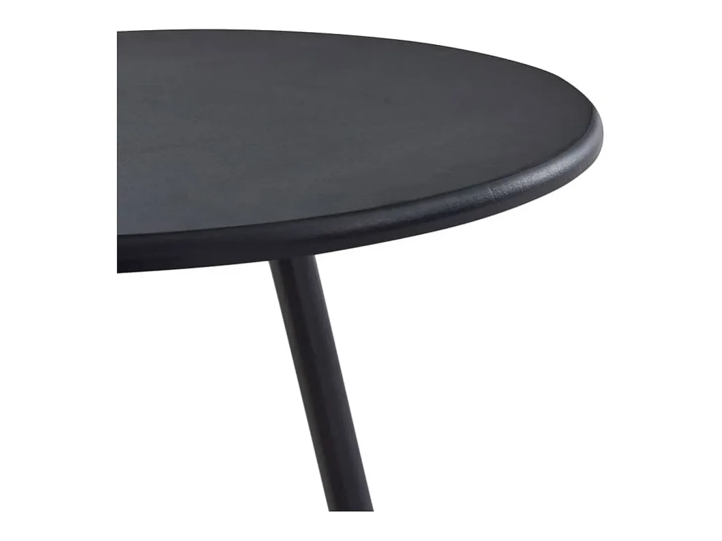 Juego de mesa alta y taburetes 3 piezas plástico negro
