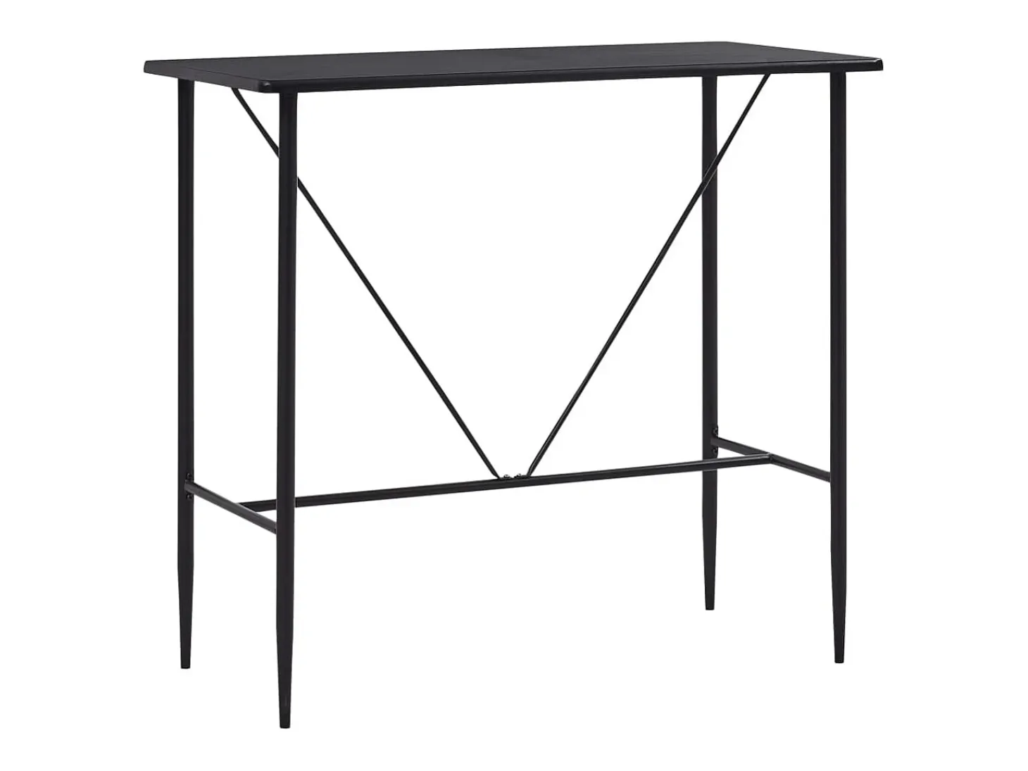 Juego de mesa alta y taburetes 5 piezas tela gris oscuro