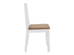 Juego de muebles de comedor 5 piezas MDF blanco
