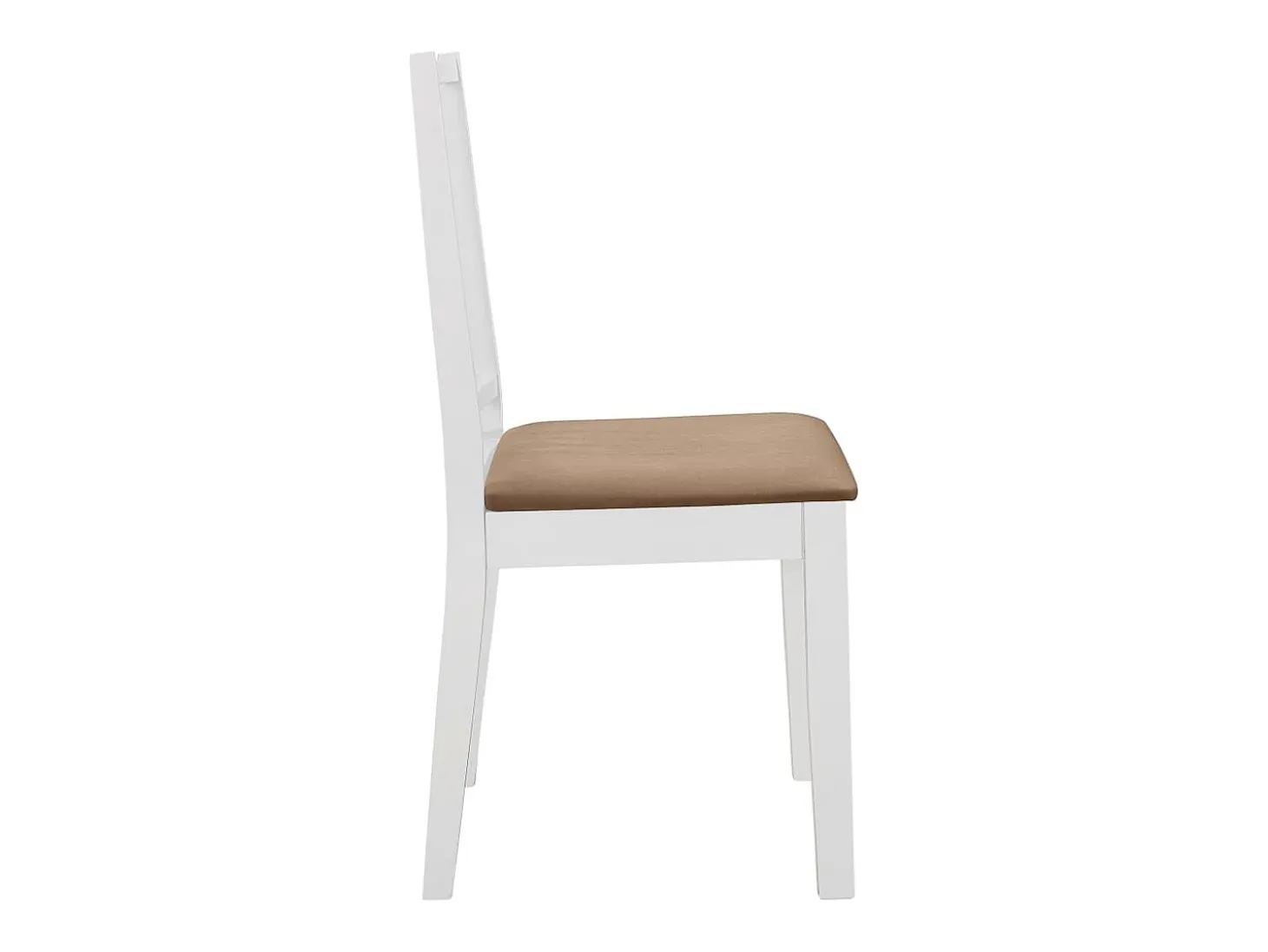 Juego de muebles de comedor 5 piezas MDF blanco