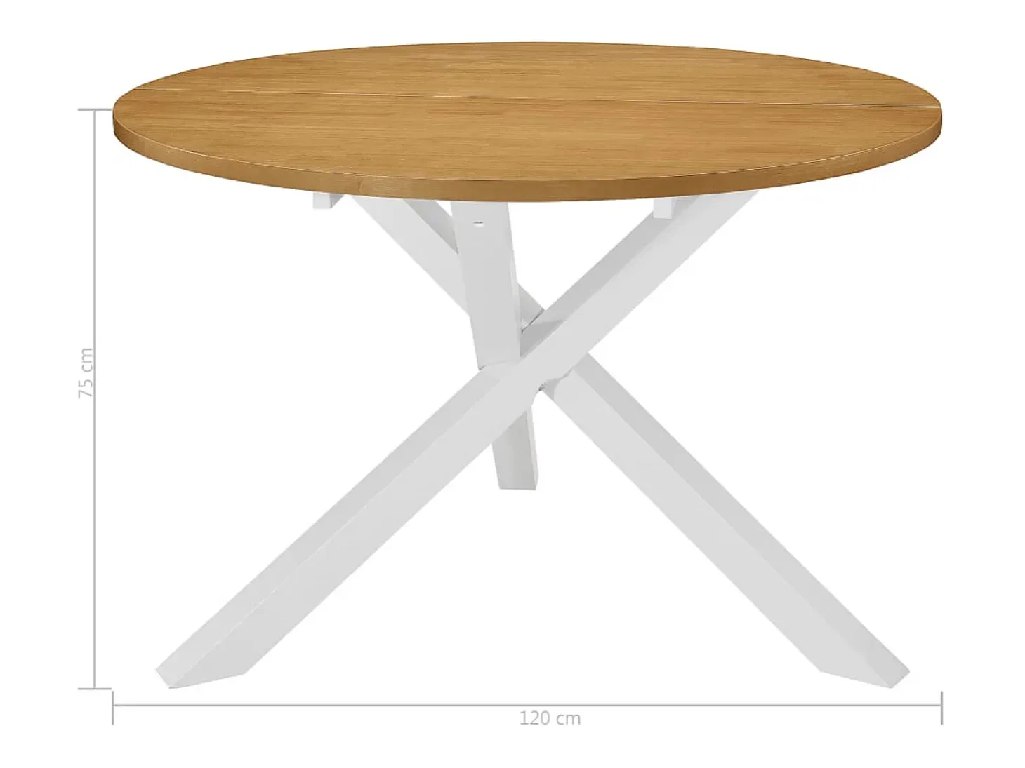Juego de muebles de comedor 5 piezas MDF blanco