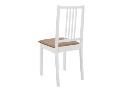 Juego de muebles de comedor 5 piezas MDF blanco