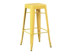 Kontoir taburete de acero beige brillante 76 cm-Color Amarillo