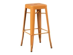 Kontoir taburete de acero beige brillante 76 cm-Color Amarillo