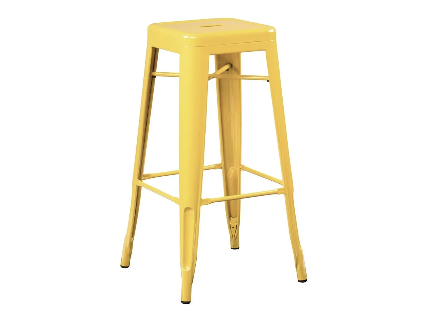 Kontoir taburete de acero beige brillante 76 cm-Color Verde pistacho