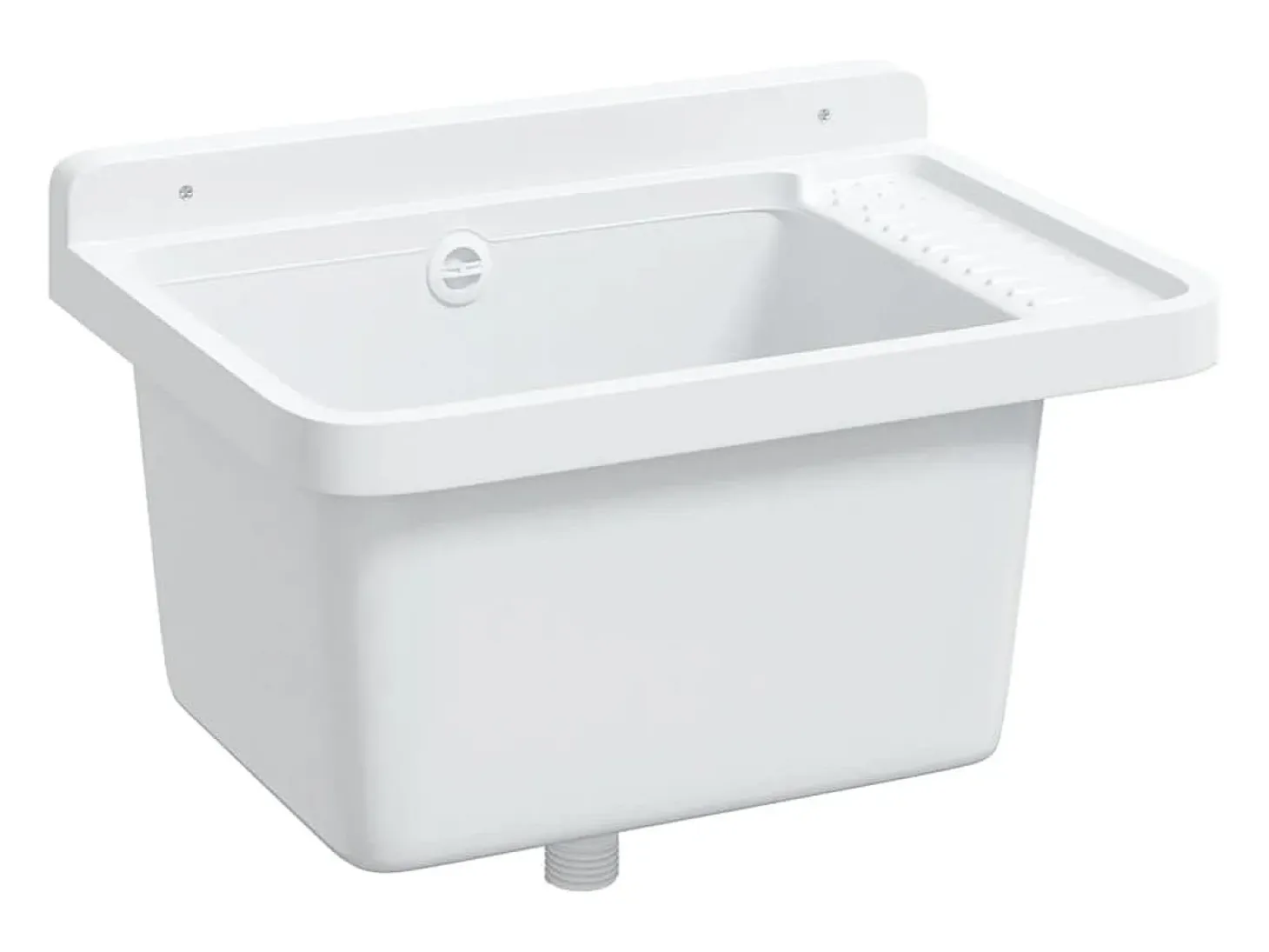 Lavabo de pared blanco 50x35x24 cm resina