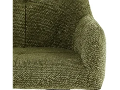 LEA-Silla de bar de tela Ikon Verde (x2)