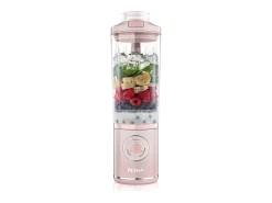 Licuadora portátil Ninja BC251EUPK 0,57 L rosa transparente con batería de 11,1 V y cuchillas de acero inoxidable