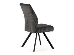 Lote de 2 sillas con patas de metal negro L50 cm - MAURA