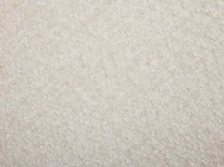 Lote de 2 sillas con reposabrazos de tela texturizada y metal negro - Crema - CILIENO
