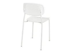 Lote de 4 sillas de cocina apilables Aza – Blanco
