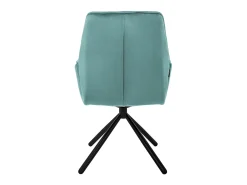 Lote de 2 sillas de comedor giratorias silla de comedor sillón sillón de terciopelo giratorio 180