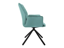 Lote de 4 sillas de comedor giratorias sillón de comedor sillón de terciopelo giratorio 180