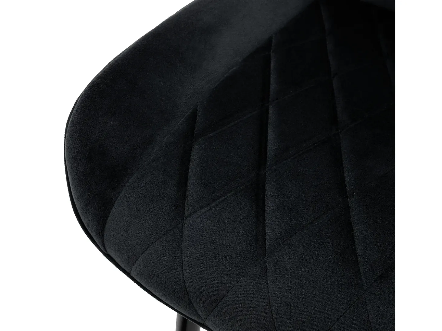 Lote de 2 sillas de comedor sillas de salón silla de cocina terciopelo negro